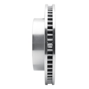 Cadillac DTS Brake Rotor (1) - Front Left - R1 Concepts - Drilled & Slotted - Silver - `06-`11